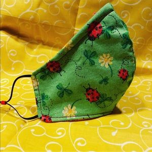 Adult lady bug face mask